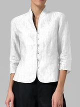 Nora Blazer | Chic Linen Blazer