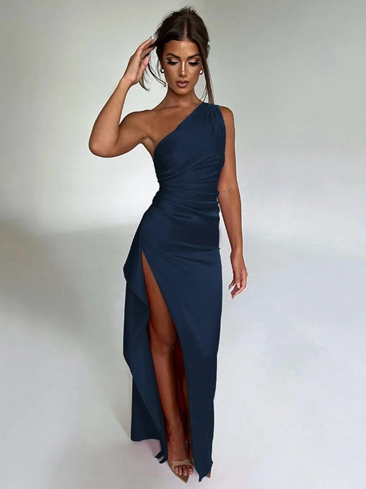 Lara Dress | Elegant Bodycon Silk Maxi Dress