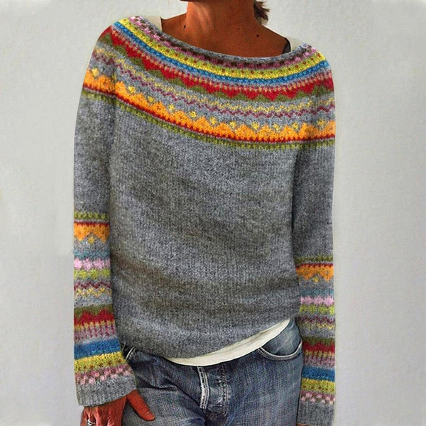Finley Sweater | Colorful Fair Isle Knit Sweater
