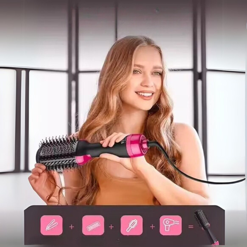 Professional Hair Dryer Brush | Ionic Styling & Volume Boost