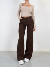 Wilhelmine Trousers | High-Waisted Wide Leg Pants