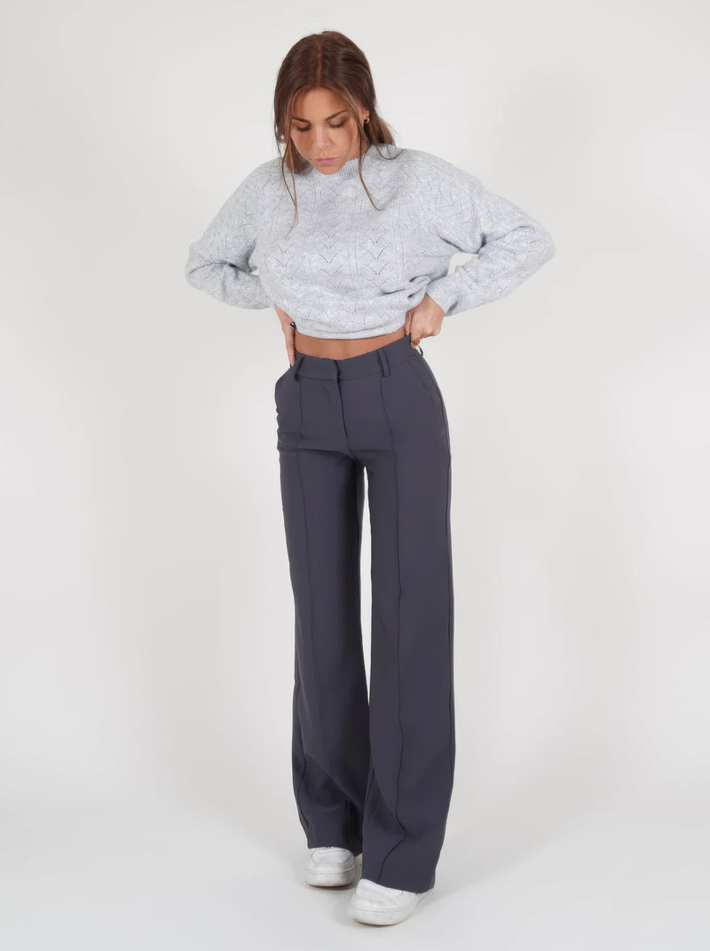 Wilhelmine Trousers | High-Waisted Wide Leg Pants