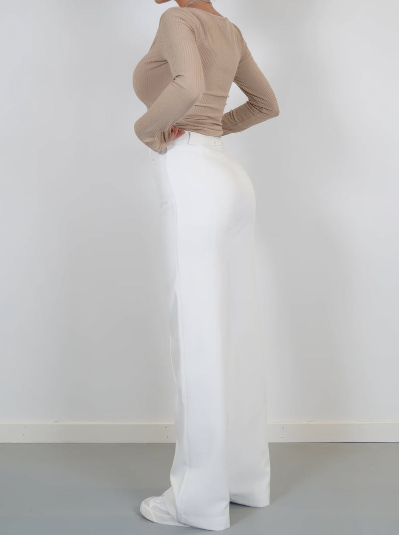 Wilhelmine Trousers | High-Waisted Wide Leg Pants