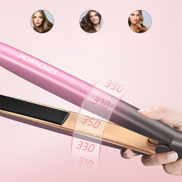 Professional Hair Straightener | Titanium Plates With Rose Gold Finish