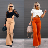 Bronte Pants | High-Waisted Flared Pants for Women in Eco Corduroy Fabric
