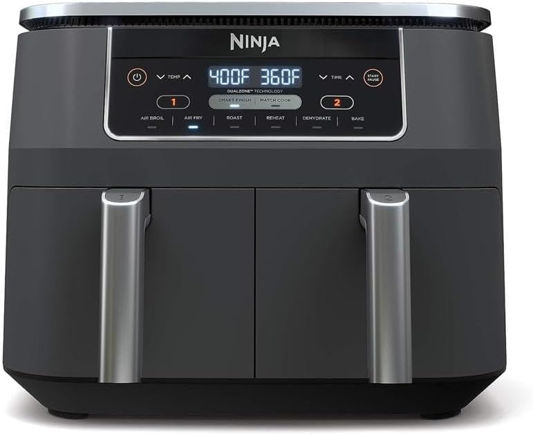 Ninja Foodi DZ201 Air Fryer DualZone 8QT - 50% off Only Today