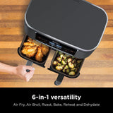 Ninja Foodi DZ201 Air Fryer DualZone 8QT - 50% off Only Today