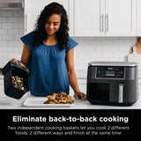 Ninja Foodi DZ201 Air Fryer DualZone 8QT - 50% off Only Today
