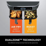 Ninja Foodi DZ201 Air Fryer DualZone 8QT - 50% off Only Today