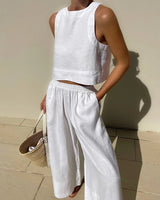 Xian Two Piece Set | Lightweight Linen Summer Co-ord for Women