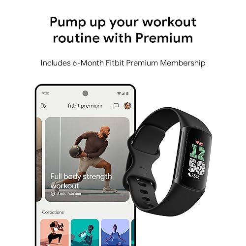 Fitbit Charge 6 Fitness Tracker with Google apps 1