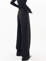 Windra Trousers | Asymmetrical High-Waist Wide-Leg Pants