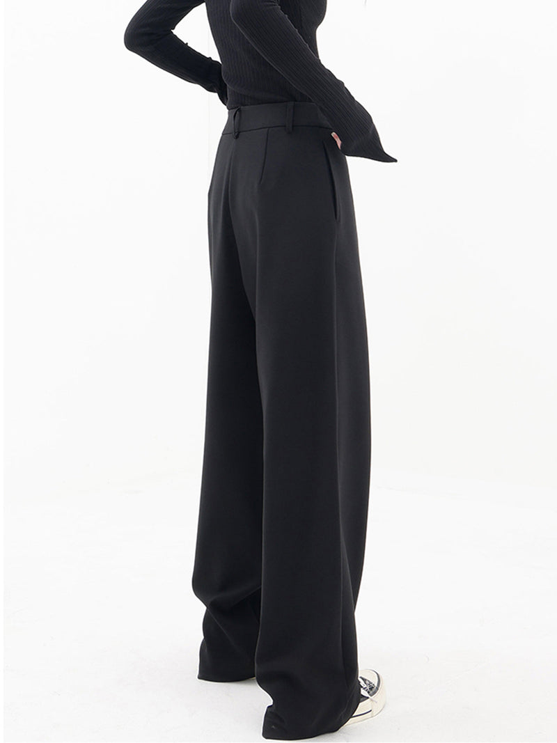 Windra Trousers | Asymmetrical High-Waist Wide-Leg Pants