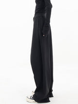 Windra Trousers | Asymmetrical High-Waist Wide-Leg Pants