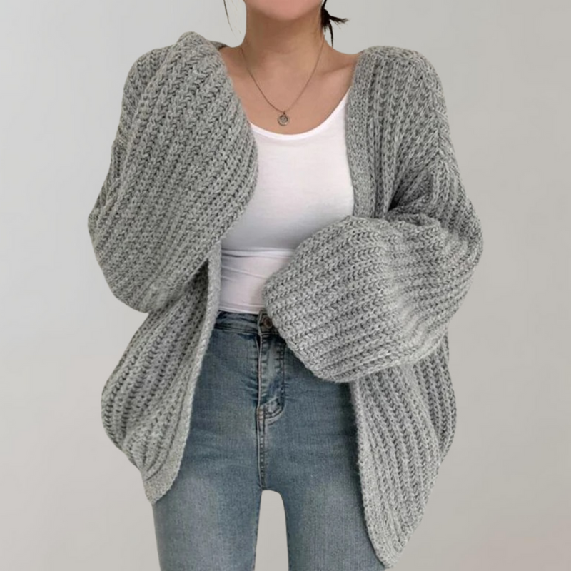 Quinsley Cardigan | Women's Cozy Open-Knit Long Sleeve Cardigan