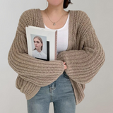 Quinsley Cardigan | Women's Cozy Open-Knit Long Sleeve Cardigan