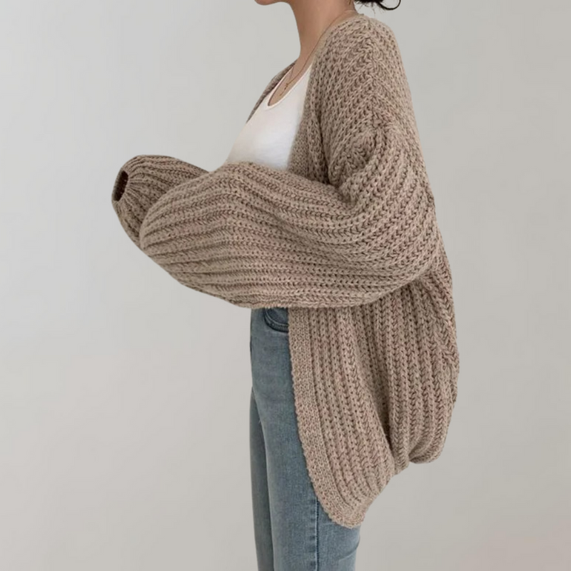 Quinsley Cardigan | Women's Cozy Open-Knit Long Sleeve Cardigan