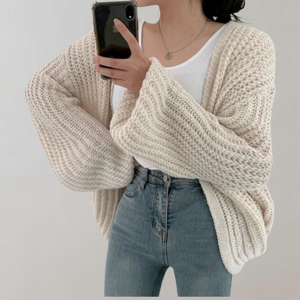 Quinsley Cardigan | Women's Cozy Open-Knit Long Sleeve Cardigan
