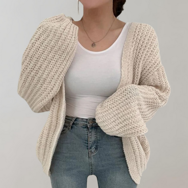 Quinsley Cardigan | Women's Cozy Open-Knit Long Sleeve Cardigan
