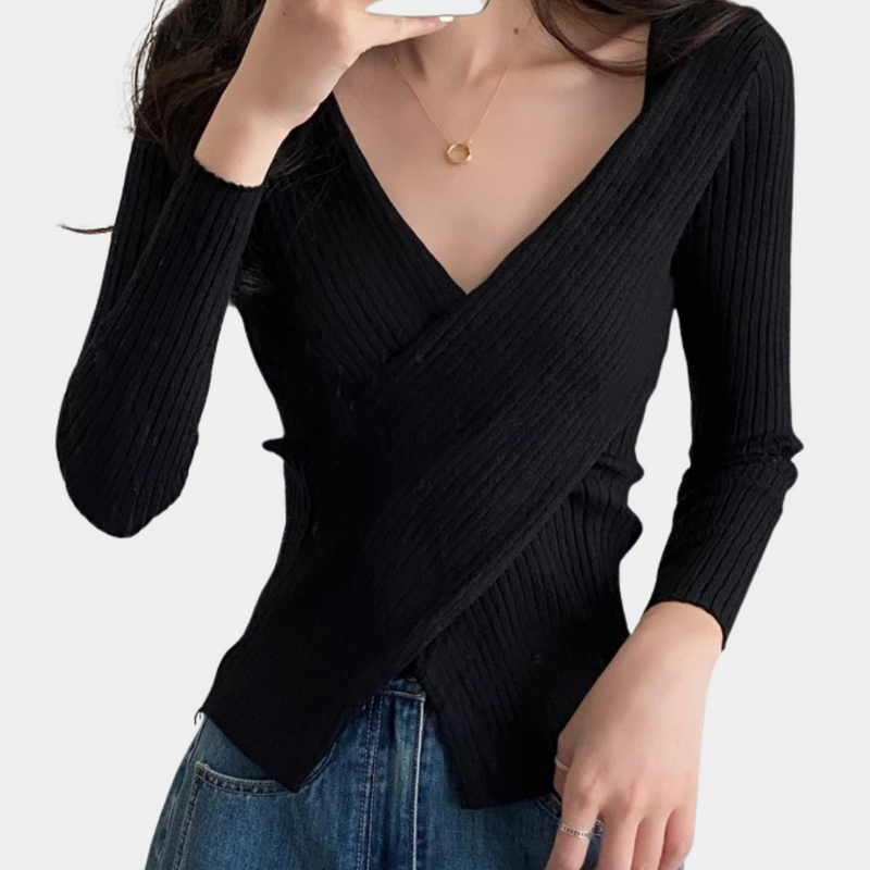 Quivana Sweater | Women's Chic Knitted Wrap Sweater