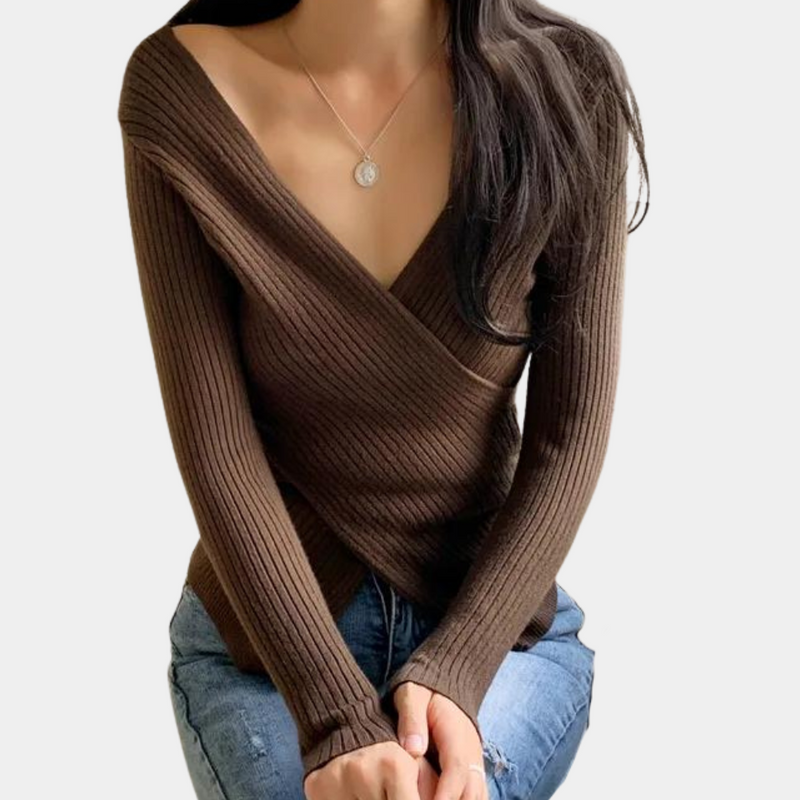 Quivana Sweater | Women's Chic Knitted Wrap Sweater