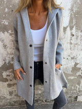 Ailee Cardigan | Women's Long Hooded Knit Cardigan