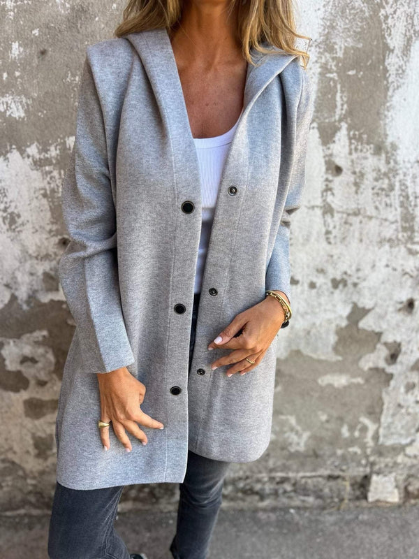 Ailee Cardigan | Women's Long Hooded Knit Cardigan