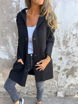 Ailee Cardigan | Women's Long Hooded Knit Cardigan