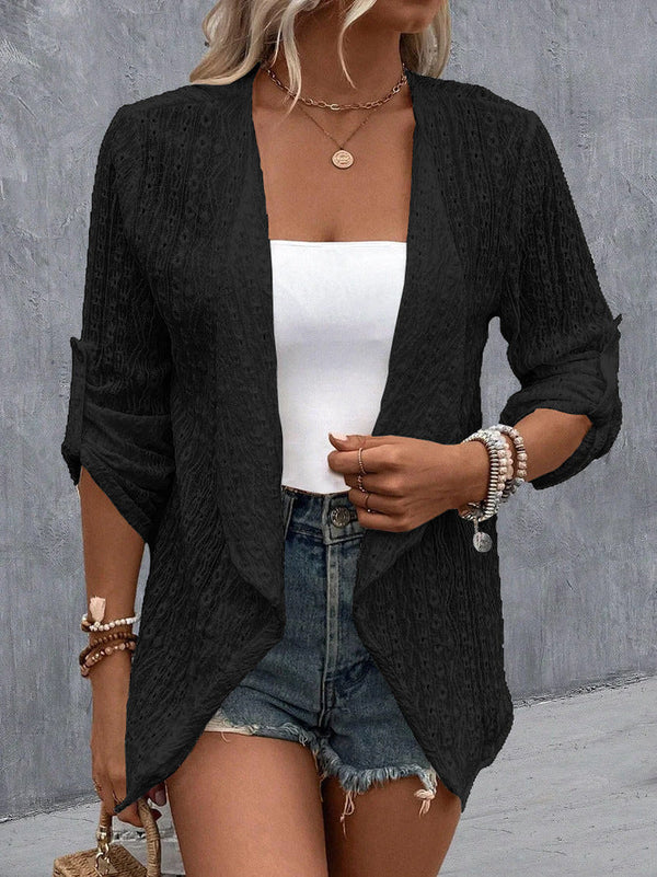 Braelia Crochet Cardigan | Boho Open-Front Lightweight Summer Vest for Women