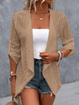 Braelia Crochet Cardigan | Boho Open-Front Lightweight Summer Vest for Women