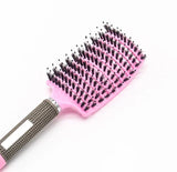 Professional Detangling Brush | Curved Bristle Design For All Hair Types