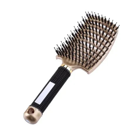 Professional Detangling Brush | Curved Bristle Design For All Hair Types