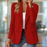 Mavira Blazer | Women's Slim-Fit Long Sleeve Jacket with Classic Lapel