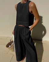 Xian Two Piece Set | Lightweight Linen Summer Co-ord for Women