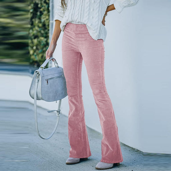 Veliana Corduroy Pants | High-Waisted Vintage Trousers for Women