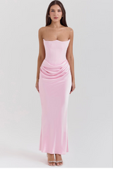 Varya Dress | Elegant Sleeveless Corset-Style Maxi Dress