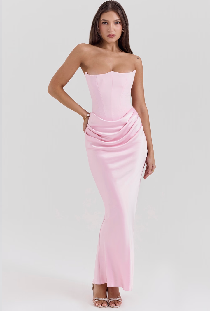 Varya Dress | Elegant Sleeveless Corset-Style Maxi Dress