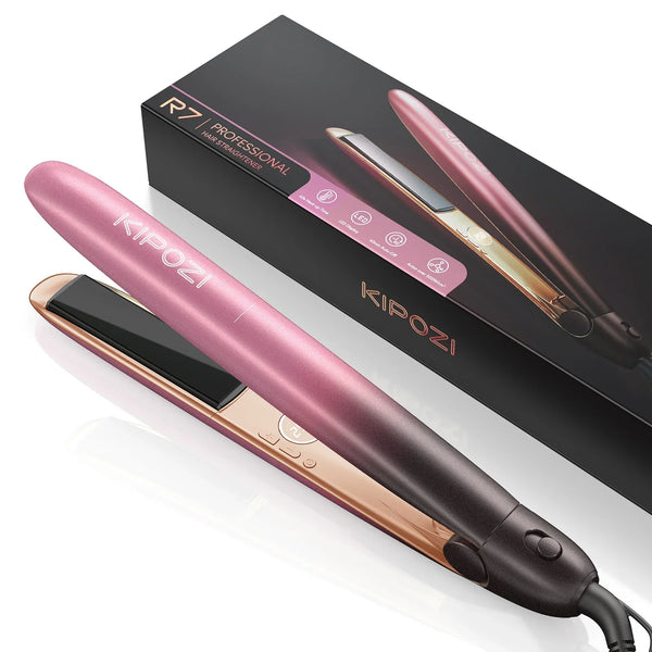 Professional Hair Straightener | Titanium Plates With Rose Gold Finish