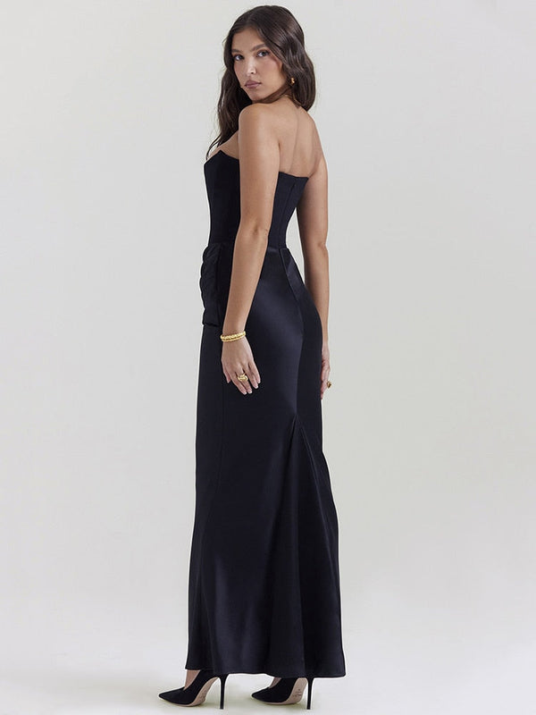 Varya Dress | Elegant Sleeveless Corset-Style Maxi Dress