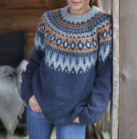 Eliana Sweater | Cozy Nordic Knit Sweater