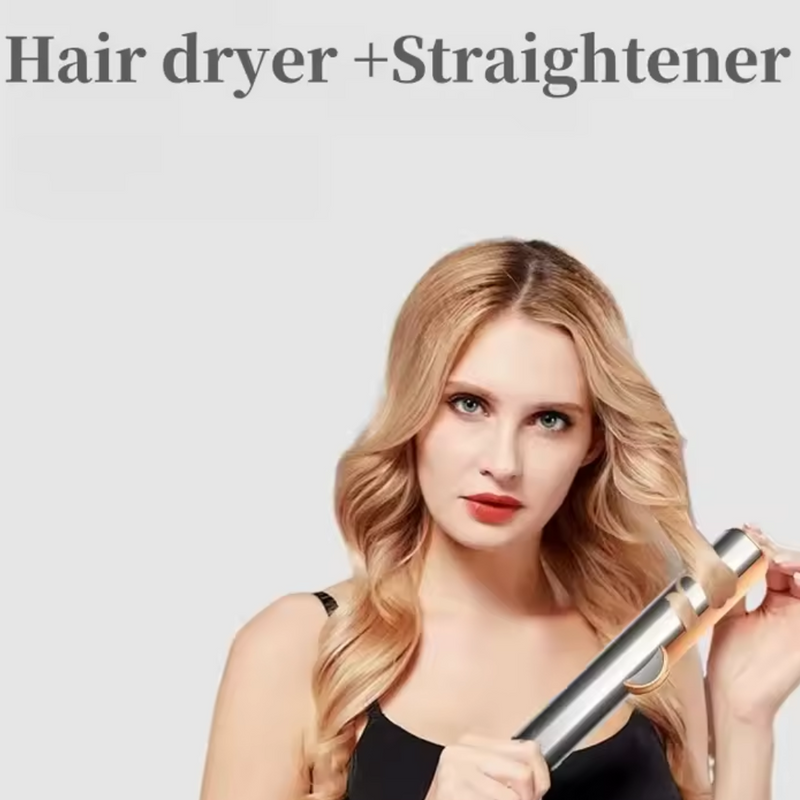 Hair Styling Tool | 2-in-1 Hot Air Brush Straightener
