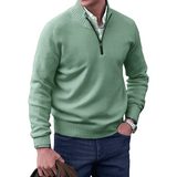 Faelan Men's Jumper | Cashmere Quarter Zip Jumper
