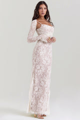 Baylee Dress | Lace Maxi Dress for Women with Thin Straps and Elegant Flow
