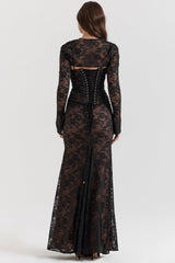 Baylee Dress | Lace Maxi Dress for Women with Thin Straps and Elegant Flow