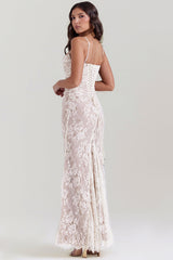 Baylee Dress | Lace Maxi Dress for Women with Thin Straps and Elegant Flow
