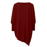 Meila Top | Asymmetric Black Long Sleeve Tunic
