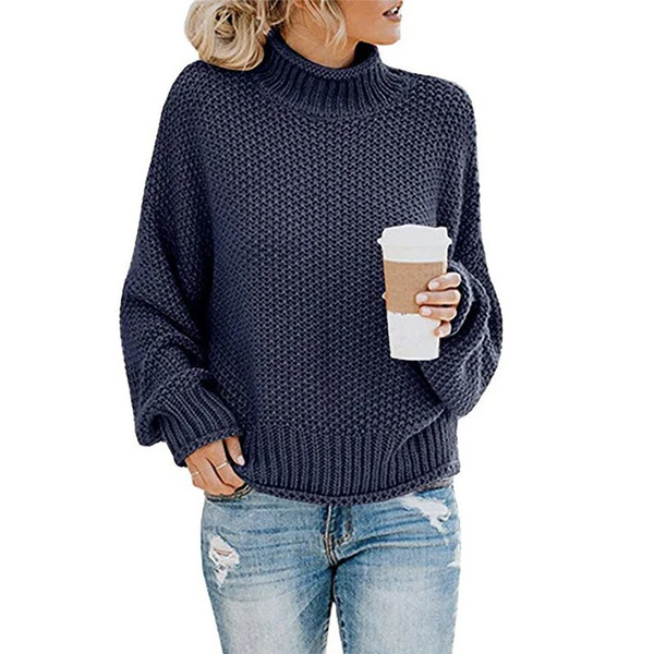 Glynne Sweater | Chunky Knit Turtleneck Sweater