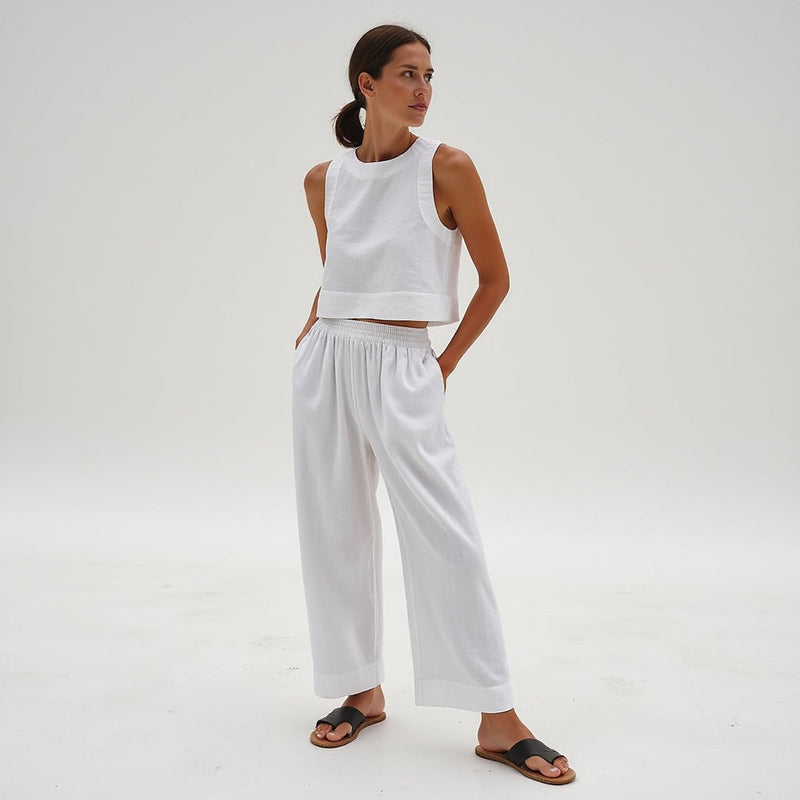 Xian Two Piece Set | Lightweight Linen Summer Co-ord for Women