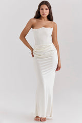 Varya Dress | Elegant Sleeveless Corset-Style Maxi Dress