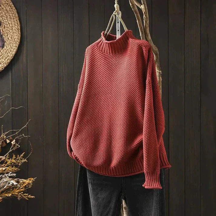 Penelope Sweater | Cozy Turtleneck Oversized Knitted Jumper